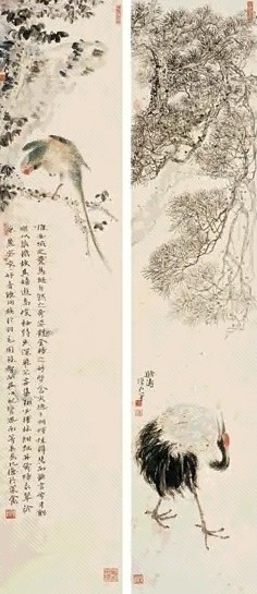 张伟民 灵禽图 镜心 设色纸本
