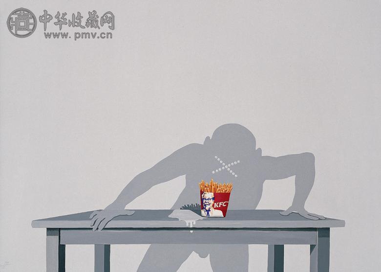 张利 桌子系列-018 丙烯 油彩 画布