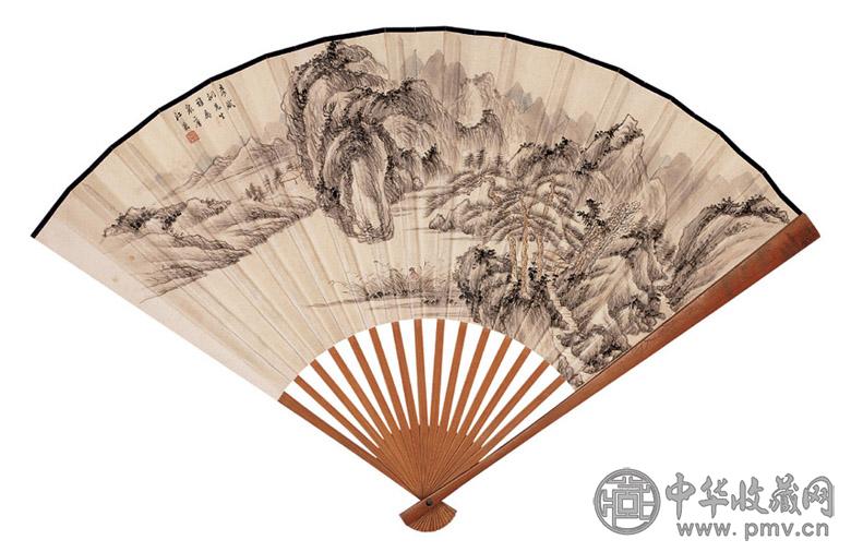 江采 山水 梅花