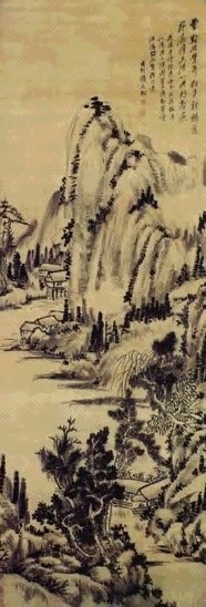 明 杨文骢 清溪小隐 轴