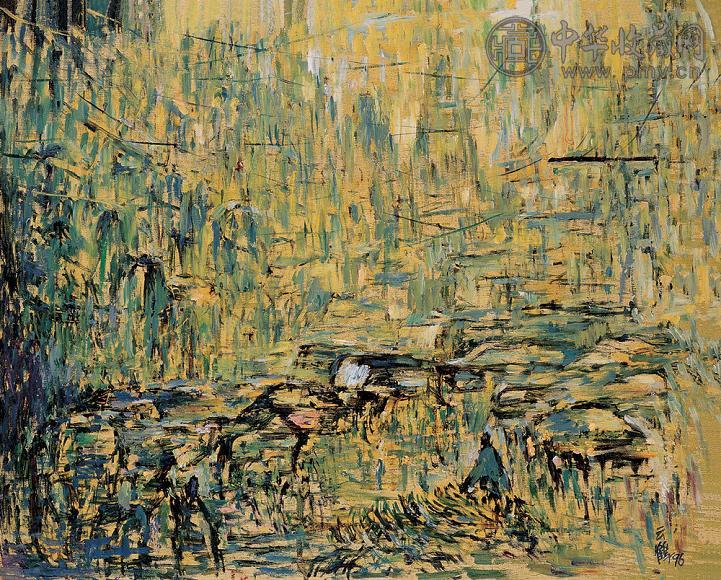 王云鹤 匆匆(上海街景) 油画 画布