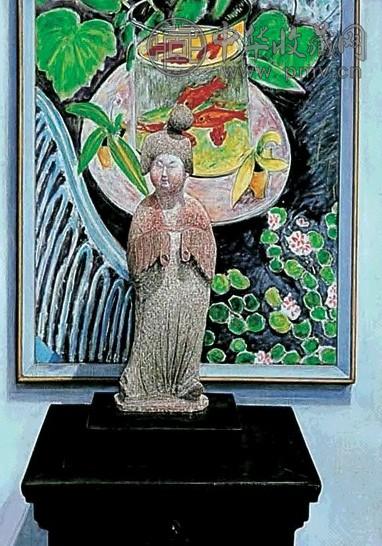 黄铭昌 1991年作 唐妞与马蒂斯 油画亚麻布