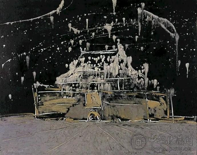 刘锋植 1997年作 雪 油画 画布