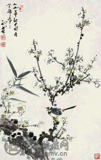 田雨霖 梅花 立轴 设色