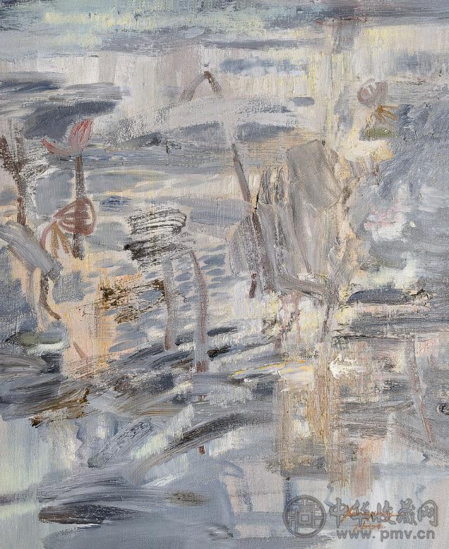 贾新光 秋荷 布面 油画