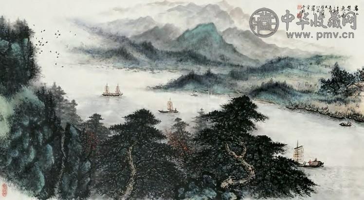 苏喜祥 春光集鱼图 镜片 设色纸本