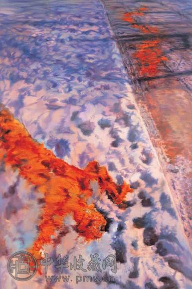 尹朝阳 1998年作 雪 油画 画布