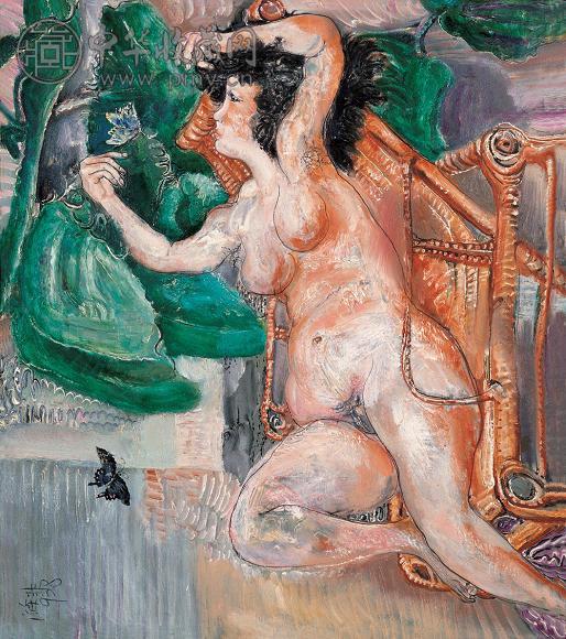 贾涤非 蝴蝶梦 油画 画布