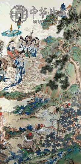 徐燕荪 人物 立轴 设色绢本*