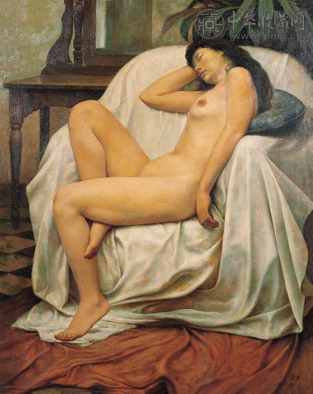 蔡宝玉 人体 布面油画