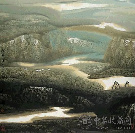 董继宁 陕北情 镜心 设色