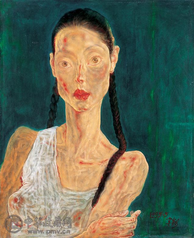 李贵男 月光二 布面 油画