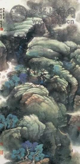 劳继雄 2003年作 山庄春早 镜心 设色纸本