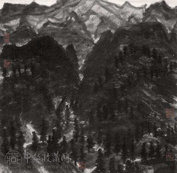 李宝林 万重山 镜心 纸本