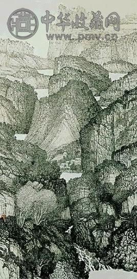 余承尧 1971年作 墨笔冬景 水墨 纸本，卷轴