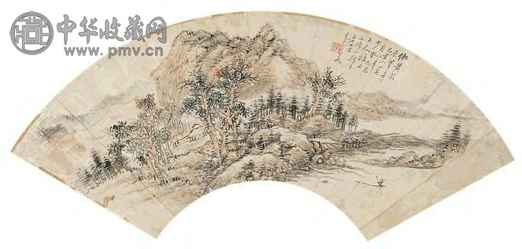 李养泉 山水 扇面