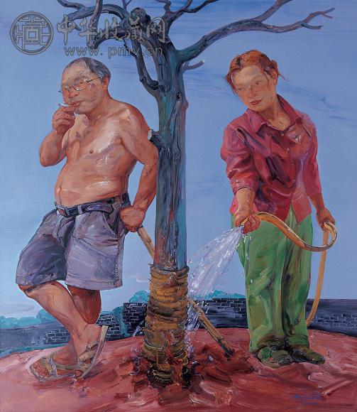 赵晓东 绿化树 油画