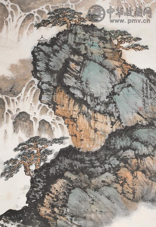 张尔宾 2004年作 山水 镜心 设色纸本