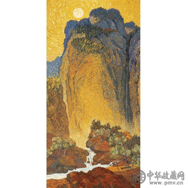 张宏图 1998年作 范宽—梵高 油画画布
