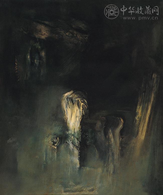 丁方 突入 布面油画