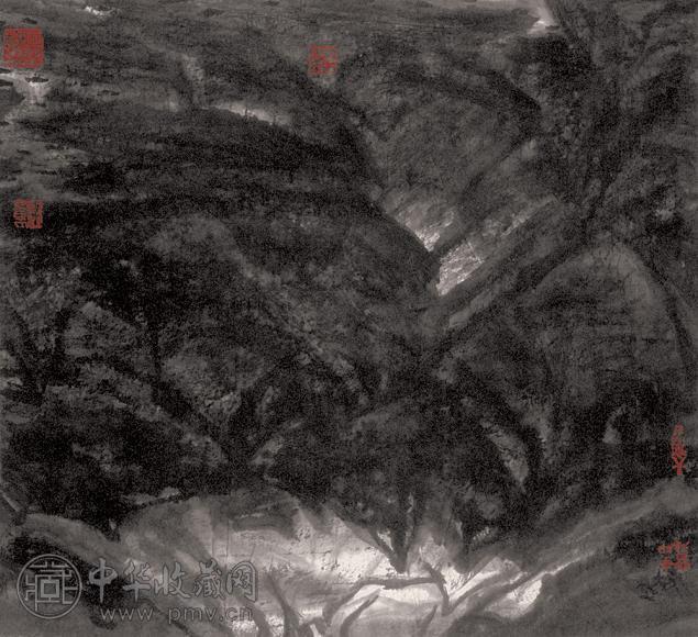李宝林 山水 镜心 纸本