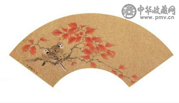 李金国 秋鹊 镜心 设色金笺