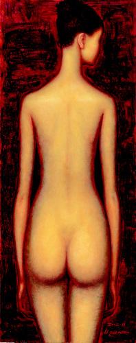 李贵男 2002年作 裸女二 油画 画布