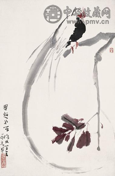 李琼久 花鸟 立轴 设色纸本