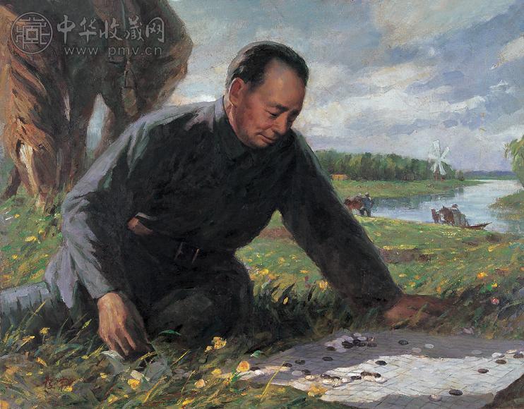 王庆裕 戎马生涯－陈毅元帅在苏北 油画 布面