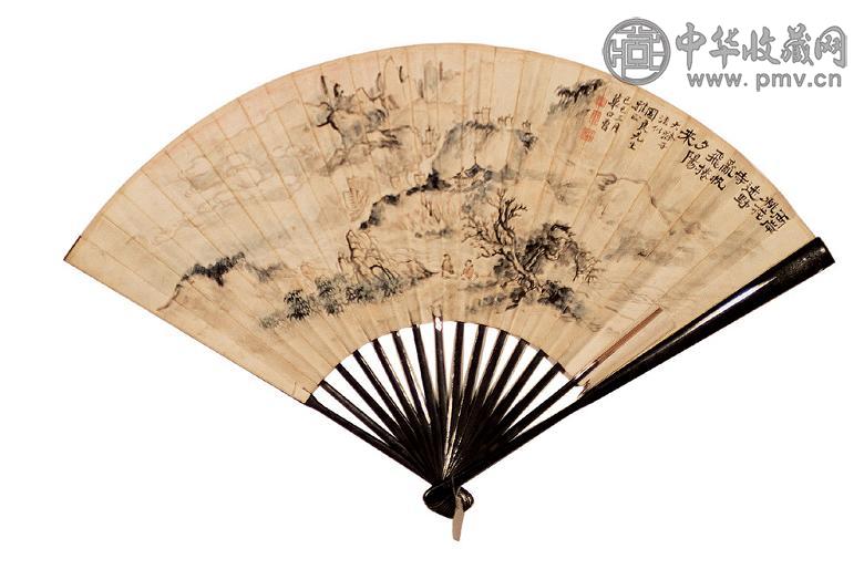 华日曾 山水成扇 成扇