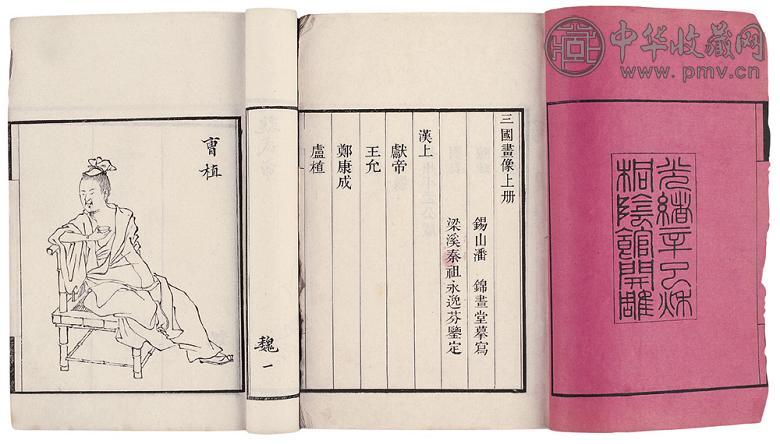 清潘锦绘 三国画像上 下卷