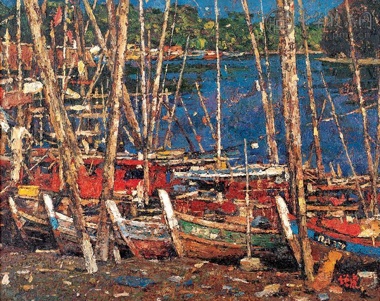 邵增虎 港湾 布面 油彩