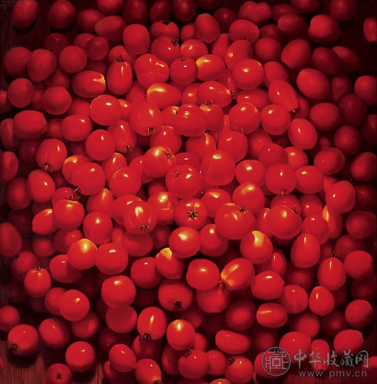 黄茂强 红番茄 布面油画