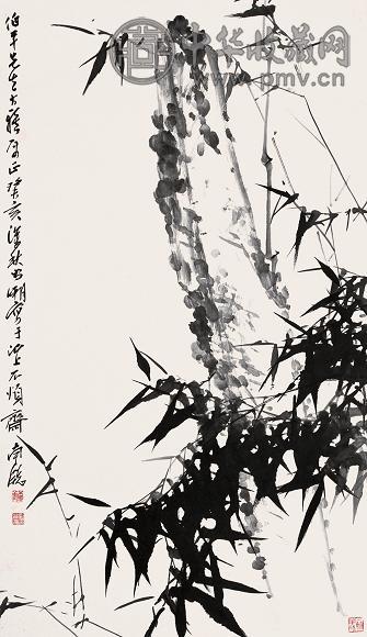 刘昌潮 癸亥(1983年)作 竹石图 镜心 水墨纸本