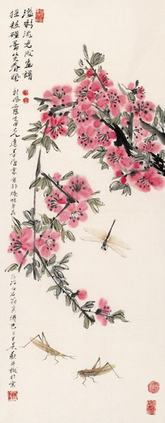 新凤霞、吴欢合作 溢彩流光 镜心 设色纸本