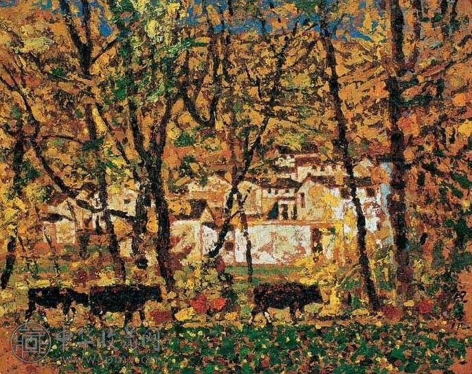 邵增虎 风景 布面油画