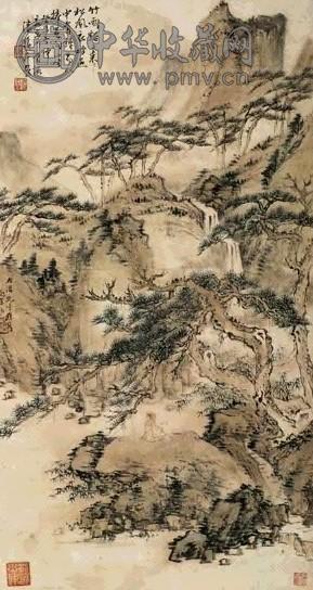 潘韵 松下读易 轴