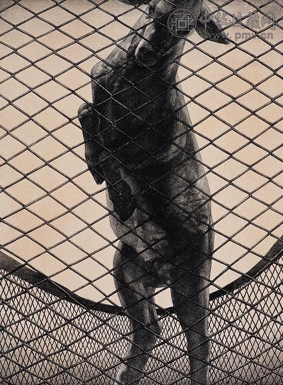 苏新平 1992年作 网中之羊(3件) 纸本石版