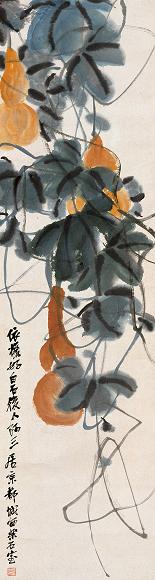 齐子如 依样好 立轴 设色纸本