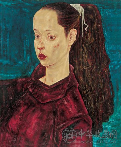 李贵男 1996年作 月光2 布面