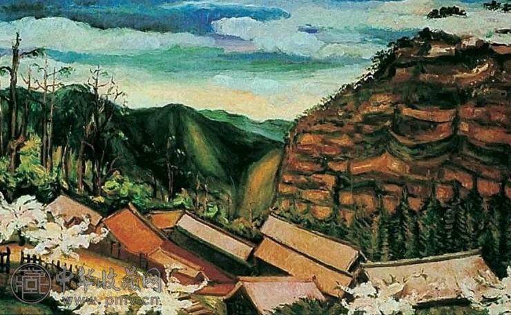 陈澄波 1935年作 阿里山之春 油画画布
