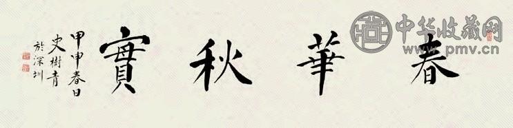 史树青 书法 镜心 水墨纸本