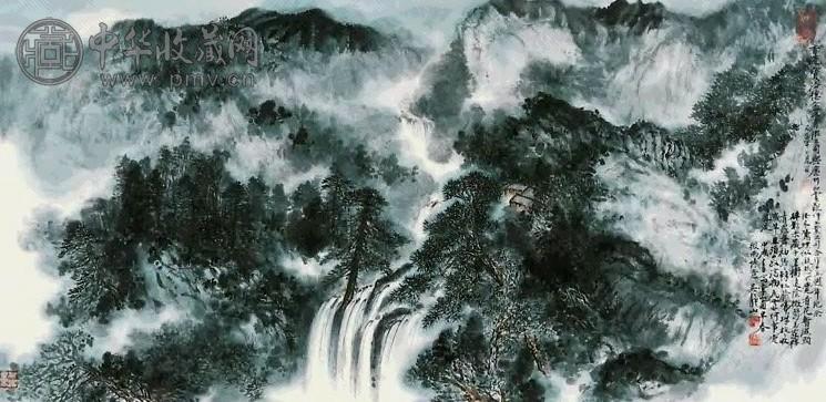 吴静山 山水 镜心 纸本