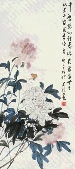 潘君诺 花卉 立轴 纸本