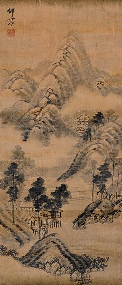 李诂 山水 立轴