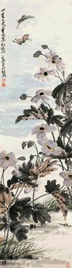 叶鸿业 春燕图 立轴 设色纸本