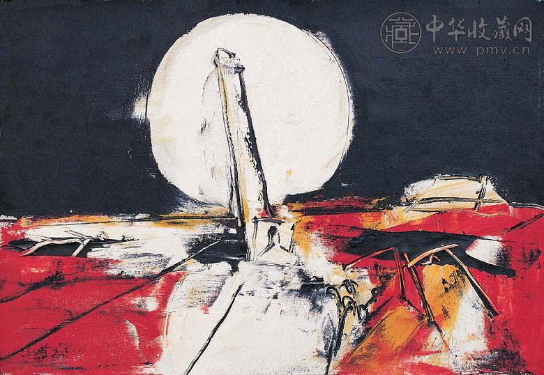 刘锋植 1999年作 天安门 布面油画