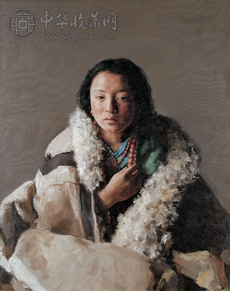 徐唯辛 卓玛 布上 油彩