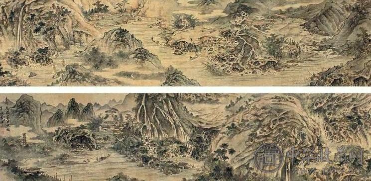 李华 连峡图 手卷