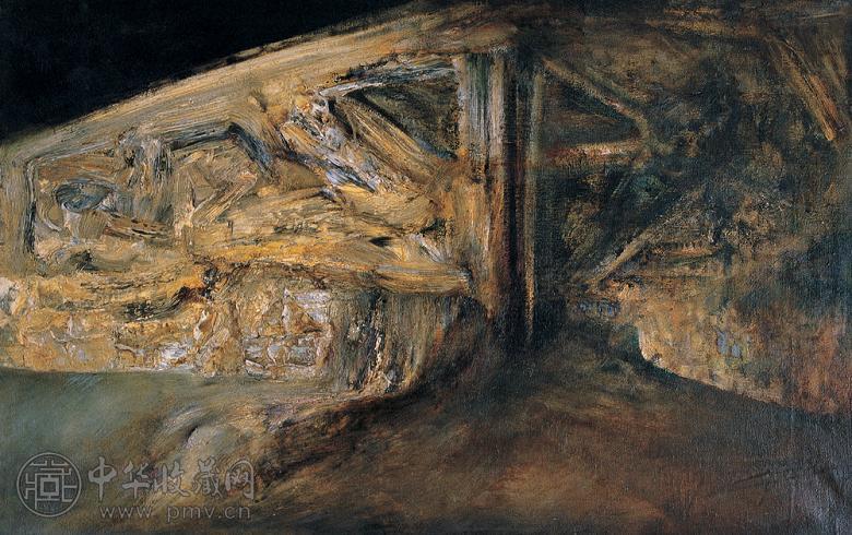 丁方 1991-1992年作 毁灭的所多玛城 布上油画